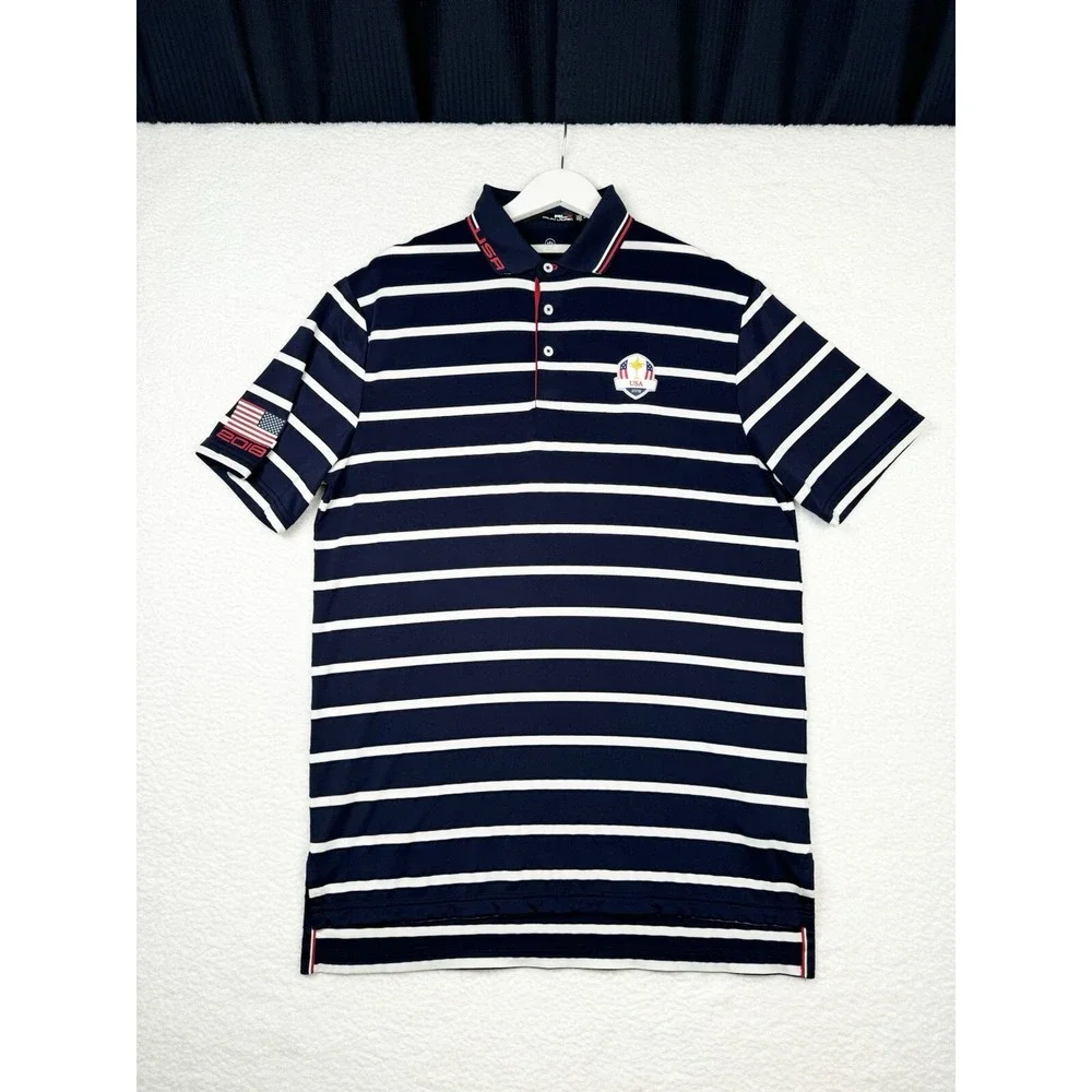 Ralph Lauren RLX Golf Polo Striped - USA 2018 - Men's Medium